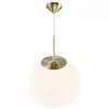 Image de Suspension style moderne glamour, grant 35 en verre opale doré, ip20, nordlux 2010573035