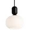 Image de Suspension simple, notti 20 en verre opale noir, ip20, nordlux 2011003003