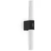 Image de Applique murale intérieur, salle de bain led intégrée, helva double basic en plastique noir, ip44, nordlux 2015311003