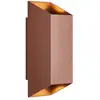 Image de Applique murale extérieur carré, nico 22 en aluminium rouille, ip54, nordlux 2218221009