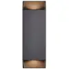 Image de Applique Murale Nico Square 22 En Aluminium 70w Ip54 Noir Nordlux