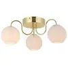 Image de Nordlux franca plafonnier semi-encastré multi-bras en laiton e14 2312506035