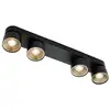 Image de Spoterie pitcher 4- spot métal noir, h.11.6 - ip20 - gu10 nordlux intérieur 2310430103