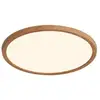 Image de Nordlux oja feuille de bois légère semi-affleurante à led intégrée à intensité variable 2700k ip54 50046104