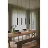 Image de Suspension rond surface striée, vico 4-rail en métal noir, ip20, nordlux 2412143003