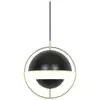 Image de Suspension avec deux abat-jour ronds, tavia en métal noir, ip20, nordlux 2412353003