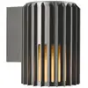 Image de Applique murale extérieur adapté aux zones côtières, aludra simple en aluminium anthracite, ip54, nordlux 2118011250