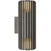 Image de Applique murale extérieur adapté aux zones côtières, aludra double en aluminium anthracite, ip45, nordlux 2418121250