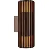 Image de Applique murale extérieur adapté aux zones côtières, aludra double en aluminium marron metallise, ip54, nordlux 2418121261