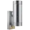 Image de Applique murale extérieur adapté aux zones côtières, tin maxi double sensor en acier galvanisé galva, ip54, nordlux 21519131