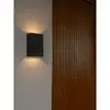 Image de Applique murale extérieur adapté aux zones côtières, fold 10 en aluminium noir, ip54, nordlux 2518031203