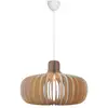 Image de Suspension design naturel et léger, hazo 65 en bois nature (marron), ip20, nordlux 2512073014