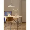 Image de Suspension forme conique intemporelle, dorina 45 en métal et bois blanc, ip20, nordlux 2512143001