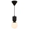 Image de Suspension cannelée, sadie en céramique et verre opalin noir, ip20, nordlux 2512603003