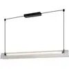 Image de Suspension moderne, aliani en abat-jour en acrylique strié noir, ip20, nordlux 2612403003