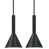 Image de Suspension design simple et minimaliste, kelvis 2-kit en métal noir, ip20, nordlux 2612723003