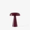 Image de COMO-Lampe à poser sans fil avec 3 intensités H21cm rouge brun & Tradition - designé par Space Copenhagen