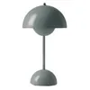 Image de FLOWERPOT VP9-Lampe à poser sans fil avec variateur tactile H29.5cm Stone Blue & Tradition - designé par Verner Panton