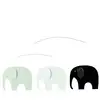 Image de Elephant Party Noir/blanc/gris