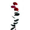 Image de Mobile Flensted Turning Leaves 80 X 30 Cm Noir Et Rouge Metal Et Wood