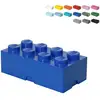 Image de Boîte de rangement empilable avec couvercle lego storage brick 8 tenons - bleu