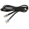 Image de Cordon plat standard RJ9 vers RJ9 avec prise modulaire
