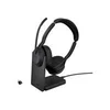 Image de Jabra Evolve2 55 MS Stereo - micro-casque - avec support de chargement