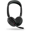 Image de Casque Arceau Pliable Evolve2 65 Flex Professionnel Simili-cuir Noir 200x155x108 Mm Jabra
