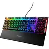Image de SteelSeries Apex 7 - Clavier - avec affichage - backlit - USB - AZERTY - Français - commutateur : interrupteur rouge en occasion ou reconditionné