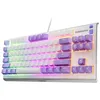 Image de Clavier Steelseries gaming filaire Azerty Apex 3 TKL Améthyste
