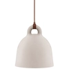 Image de NORMANN COPENHAGEN lampe à suspension BELL SMALL (Sable - Aluminium et corde en tissu)