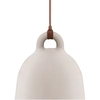 Image de NORMANN COPENHAGEN lampe à suspension BELL LARGE (Sable - Aluminium et corde en tissu)