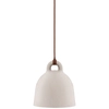 Image de NORMANN COPENHAGEN lampe à suspension BELL X-SMALL (Sable - Aluminium et corde en tissu)