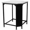 Image de Table d'angle - cozze - plan de travail inox - noir COZ5708614905319