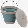 Image de Seau pliant Outwell Collaps Bucket avec couvercle bleu blanc