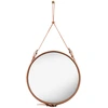 Image de GUBI miroir mural ADNET CIRCULAIRE Ø 58 cm (Tan - Verre)