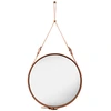 Image de GUBI miroir mural ADNET CIRCULAIRE Ø 70 cm (Tan - Verre)
