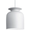 Image de GUBI lampe à suspension RONDE Ø20 cm (Blanc - Aluminium)