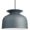 Image de GUBI lampe à suspension RONDE Ø40 cm (Pigeon - Aluminium)