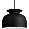 Image de GUBI lampe à suspension RONDE Ø40 cm (Noir - Aluminium)