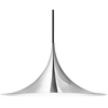 Image de GUBI lampe à suspension SEMI Ø60 cm (Chrome - Métal)