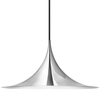 Image de GUBI lampe à suspension SEMI Ø30 cm (Chrome - Métal)