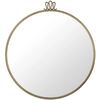 Image de GUBI miroir mural circulaire RANDACCIO (Ø 60 cm - Verre et laiton)