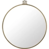 Image de GUBI miroir mural circulaire RANDACCIO (Ø 70 cm - Verre et laiton)