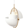 Image de GUBI lampe à suspension MULTI-LITE (blanc et laiton - Métal)