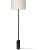 Image de GUBI lampadaire GRAVITY (Noir - métal et Tissu Canvas)