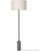 Image de GUBI lampadaire GRAVITY (Gris - Marbre et Tissu Canvas)