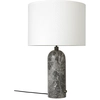 Image de GUBI lampe de table GRAVITY LARGE (Gris - Marbre et Tissu blanc)