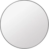 Image de GUBI miroir mural WALL MIRROR Ø 110 cm (Noir - verre et métal)