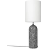 Image de GUBI lampadaire GRAVITY XL HIGH (Gris - Marbre et Tissu blanc)